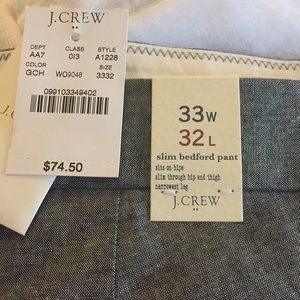 Men’s Jcrew slim Bedford pant